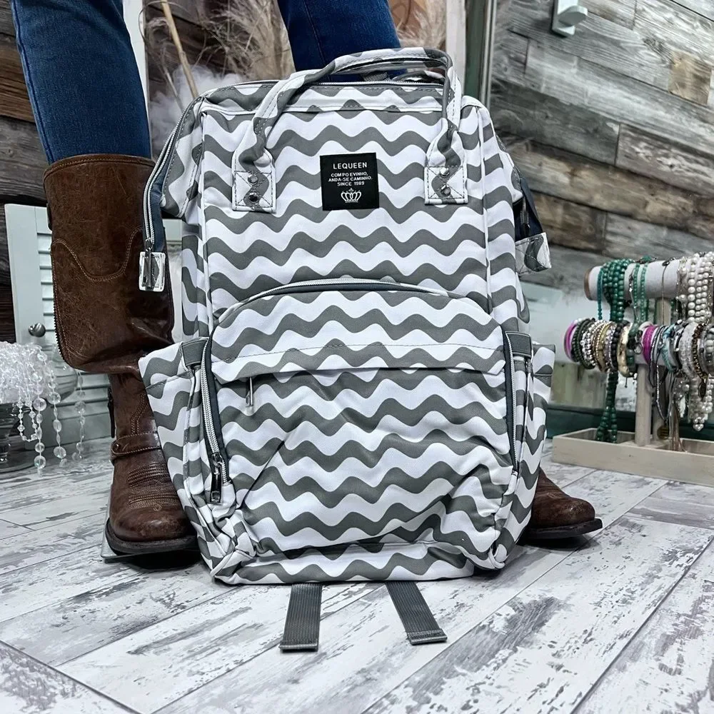 Trendy Mama Multipurpose Baby Diaper Bag Backpack Lots of Pockets 💗